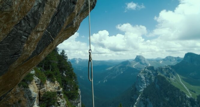 Mountain Climbing Rope Viewpoint.