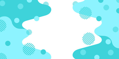 Minimal abstract geometric fluid shape background with awesome color combination art illustration design