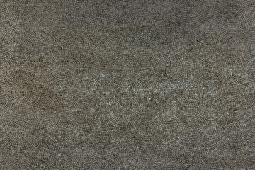 Uniform gray stone pavement with geometric arcs. Industrial, modern feel ideal for design templates, 3D renders, and architectural backgrounds