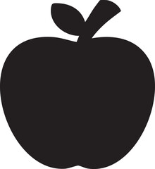 apple on a black background