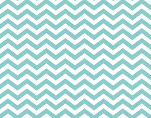 Chevron pattern with teal and white colors on a seamless background texture