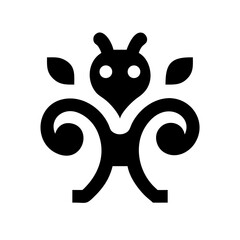 Vector art of stylized insect icon a creative and whimsical vector illustration of an insect, suitable for naturethemed designs and childrens content