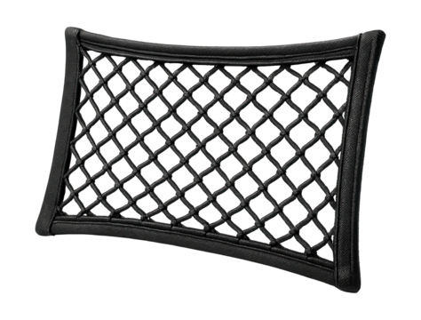 Durable elastic net for sports cars, perfect for securing small luggage on trips.