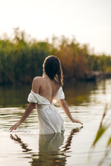 Young Asian women enjoying the resort