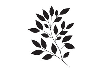 leaf logo silhouette vector, different leaves pattern silhouette vector illustration, leaf plants silhouette logo, background leaf vector silhouette, leaves of trees logo silhouettes vector 