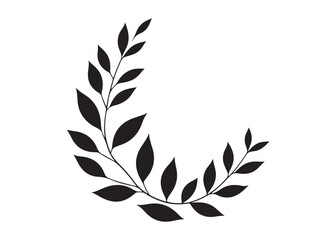 Fototapeta premium leaf logo silhouette vector, different leaves pattern silhouette vector illustration, leaf plants silhouette logo, background leaf vector silhouette, leaves of trees logo silhouettes vector 