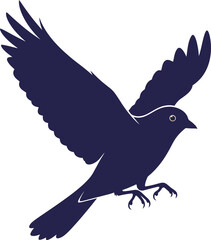 Obraz premium Silhouette of a bird in flight