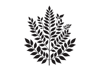 leaf logo silhouette vector, different leaves pattern silhouette vector illustration, leaf plants silhouette logo, background leaf vector silhouette, leaves of trees logo silhouettes vector 