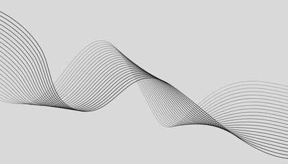 Curved abstract lines. multiple wavy line. flowing wave line pattern. long wave lines. wave effect line. moving waves