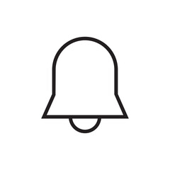Basic Single Notification Alarm Bell Line Icon