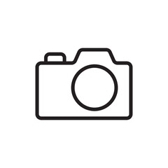 Simple Minimal Modern Camera Outline Vector
