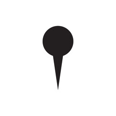 Map Marker Push Pin Pointer Solid Icon