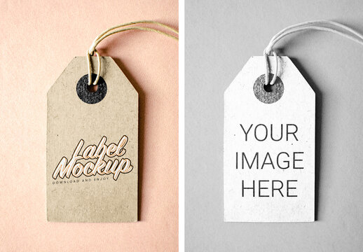 Eco Paper Label Mockup