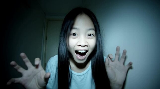 Spooky footage of a Korean school-aged girl in puberty period is possessed with demons. Asian youngster lost her mind as she is devil-ridden. Teenager gone mad due to unexplained paranormal situation