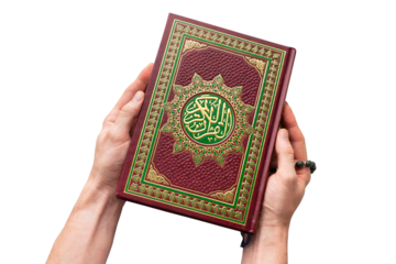 hand holding an old book