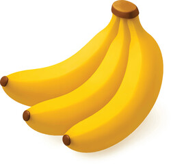 Ripe bananas on display, perfect for healthy eating campaigns, vibrant yellow color, delicious snack, promoting wellness and nutritious lifestyles, vibrant