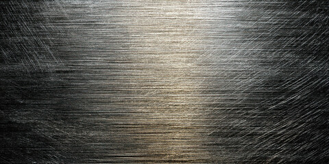 Fototapeta premium Brushed metallic gold surface with warm reflections and linear streaks.