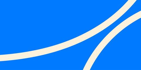 Minimal Line background. Modern Abstract Background Vector with Bold Blue and Cream Curved Lines for Corporate Business Presentation Template or Digital Technology Banner poster design