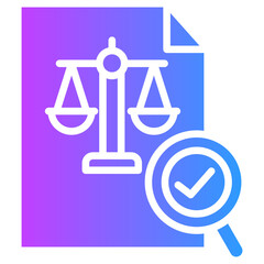 Ethical Compliance glyph gradient icon