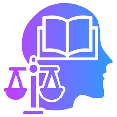 Ethical Guidelines glyph gradient icon