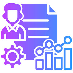 Accountability System glyph gradient icon