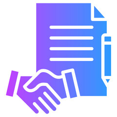 Social Accountability glyph gradient icon