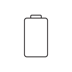 Outline Battery Full Charge Energy Power Supply Icon
