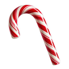 Obraz premium Sweet Serenity: A candy cane, a festive symbol of holiday delight, swirls with red and white stripes, its curved form evokes a sense of pure joy and celebration.