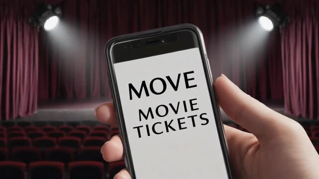Buying movie tickets online.
