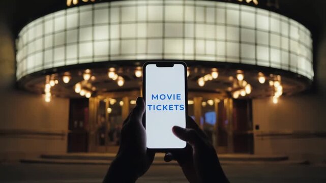 Buying movie tickets online.