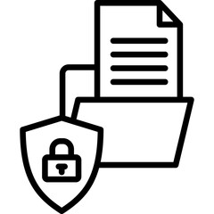 Privacy And Data Ethics line icon