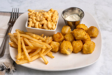 haddock bites  with french fries