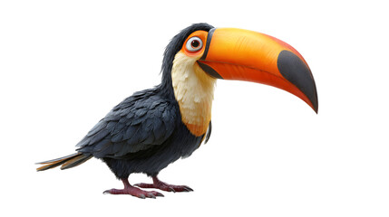 Obraz premium Friendly Tropical Bird Character