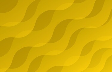 Yellow abstract background with smooth curved shapes and soft gradient waves