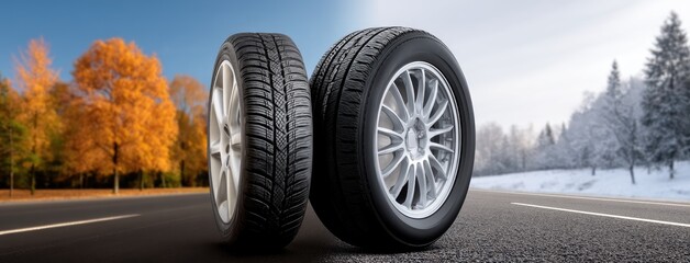 Choosing the right tires for seasonal changes in driving conditions and weather patterns around the year