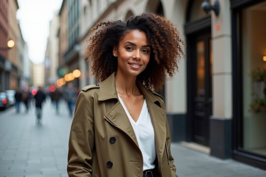 Fresh Concept: Urban City Photoshoot featuring a Fashion Influencer: Trendsetting Female Designer and Innovative Businesswoman, showcasing Editorials and Chic Style for Social Media Platforms