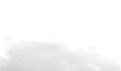 Obraz premium single white cloud with transparent background 