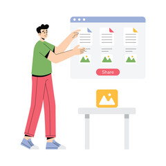 Document stored locally on device without internet access Illustration