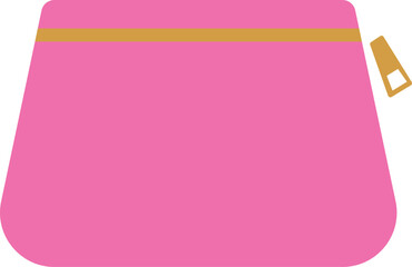 ピンクのポーチのアイコンイラスト