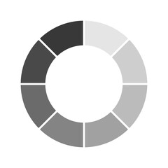 Naklejka premium Circular Loading Spinner Icon Vector Illustration