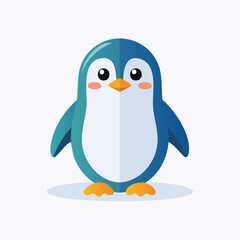 Naklejka premium Adorable cartoon penguin character illustration perfect for branding and children's projects