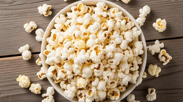 Popcorn in a bowl