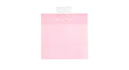 Sticky note reminder. Post it note paper. pink sheets for notes isolated with clipping path on background.