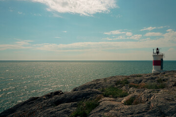 Scenic view of coastal landscapes in summer
