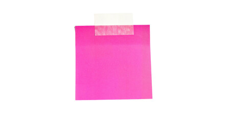 Sticky note reminder. Post it note paper. pink sheets for notes isolated with clipping path on background.