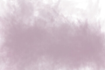 Smoke cloud of soft dusty rose colored smoke wisps isolated on transparent background