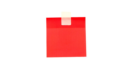 Sticky note reminder. Post it note paper. red sheets for notes isolated with clipping path on...