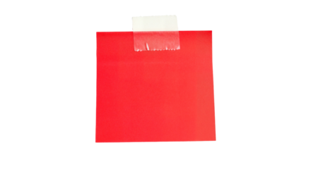Sticky note reminder. Post it note paper. red sheets for notes isolated with clipping path on background.