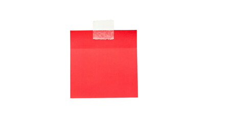 Sticky note reminder. Post it note paper. red sheets for notes isolated with clipping path on...