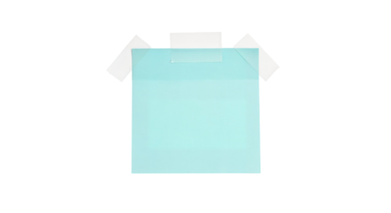 Sticky note reminder. Post it note paper. blue sheets for notes isolated with clipping path on background.